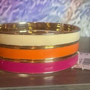 GAP Pink, Orange, and Cream Bracelet Trio